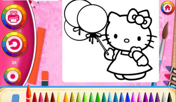 Tô màu Hello Kitty